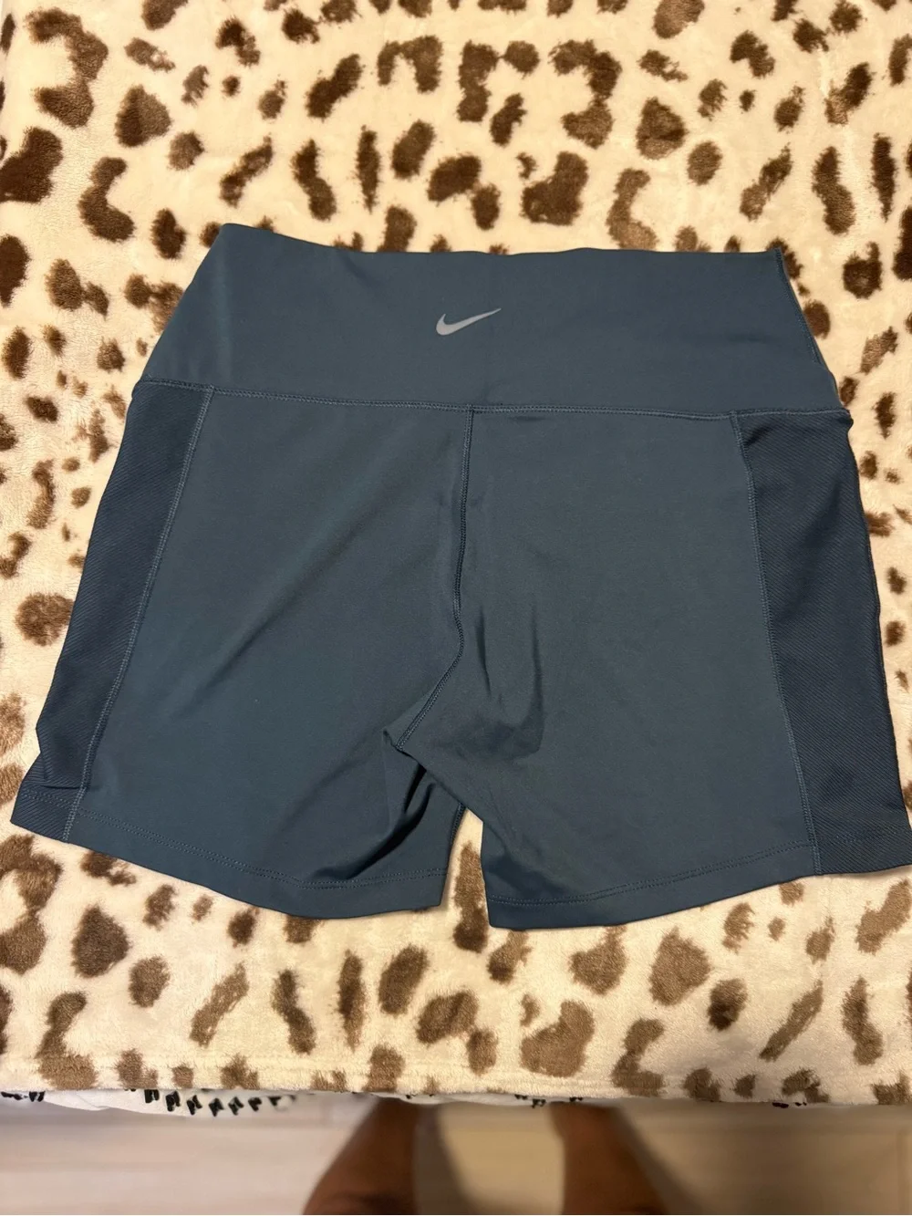 Nike Women's Dark Teal High-Rise Performance Shorts